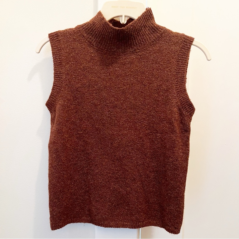 Sage the Label Mockneck Sweater Tank Top